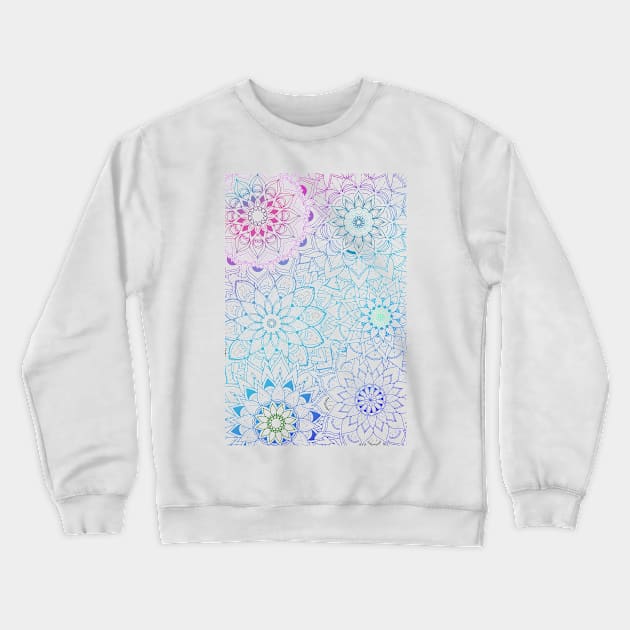 Rainbow mandala Crewneck Sweatshirt by Chrissemac